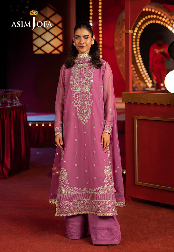 AJLFF-07 Embroidered Chiffon 3 Pcs