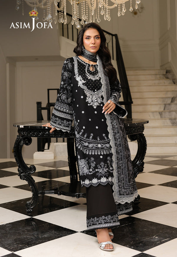 AJMCH-06 EMBROIDERED LAWN UNSTITCHED 3 PCS