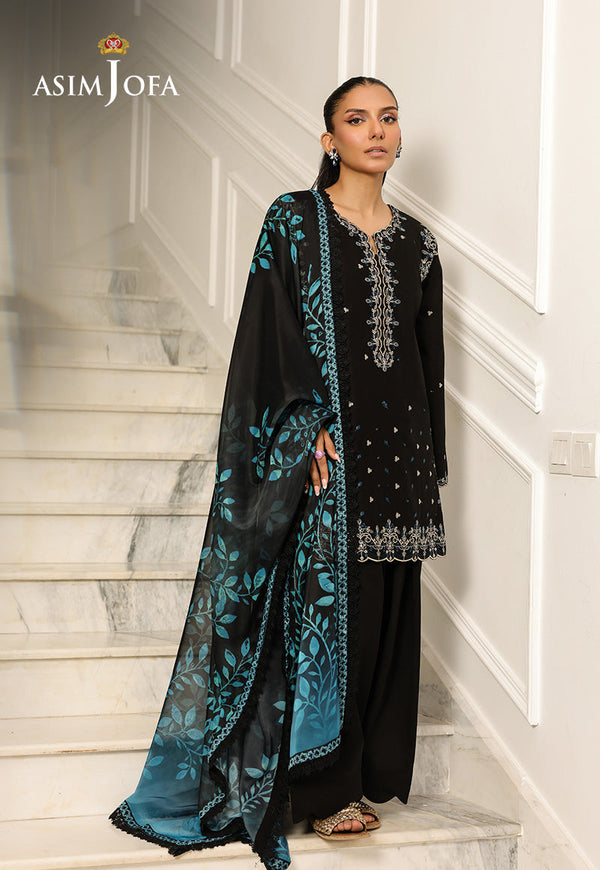 AJMCH-01 EMBROIDERED CAMBRIC UNSTITCHED 3 PCS