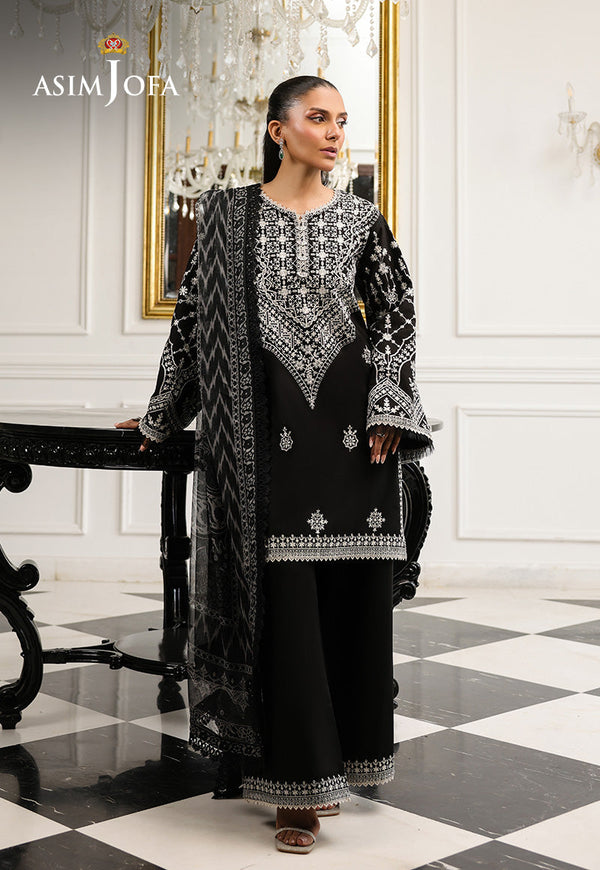 AJMCH-04 EMBROIDERED CAMBRIC UNSTITCHED 3 PCS