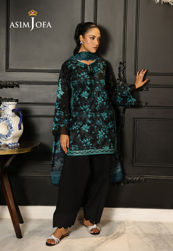 AJMCH-05 EMBROIDERED LAWN UNSTITCHED 3 PCS