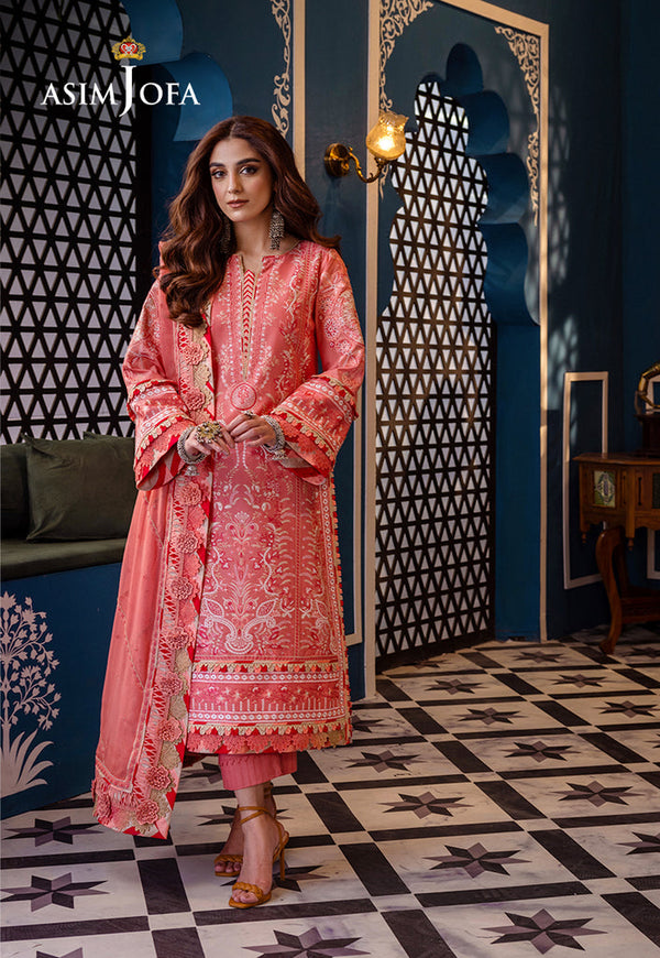 AJFI-07 EMBROIDERED LAWN 3 PCS