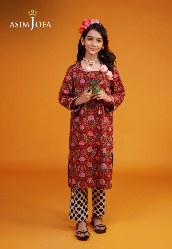 AJKP-03 STITCHED PRINTED CAMBRIC 2 PCS