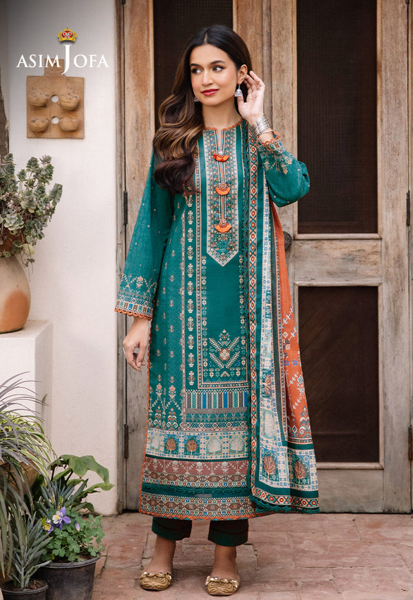 AJBUD-19-XS PRINTED LAWN 3 PCS