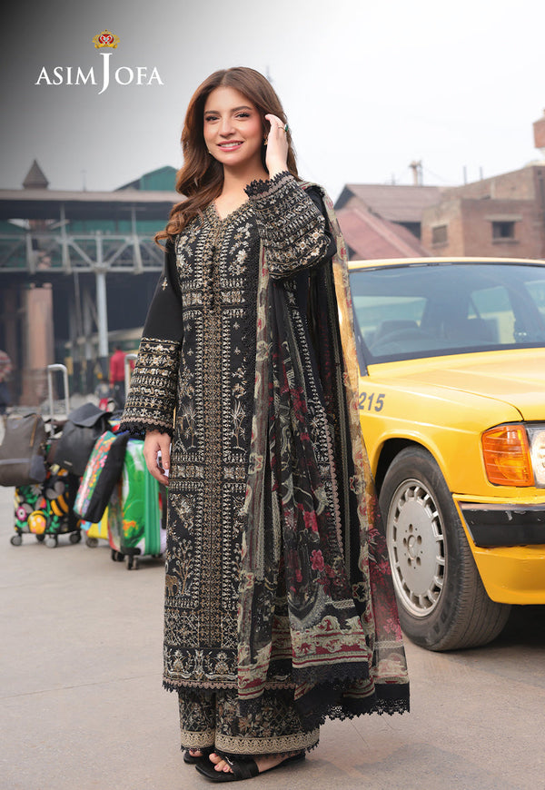 AJUBU-01 Embroidered Jacquard 3 Pcs