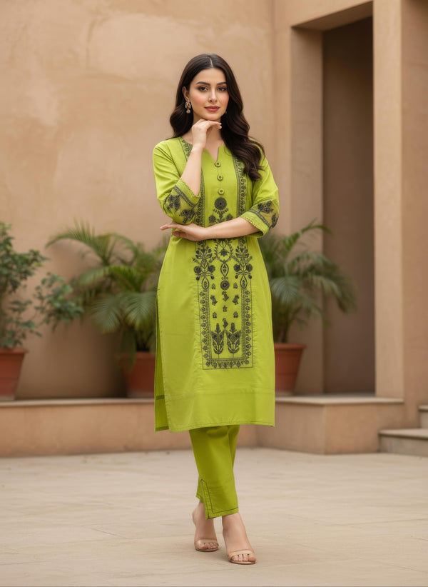 AJPB-137 EMBROIDERED CAMBRIC 2 PCS