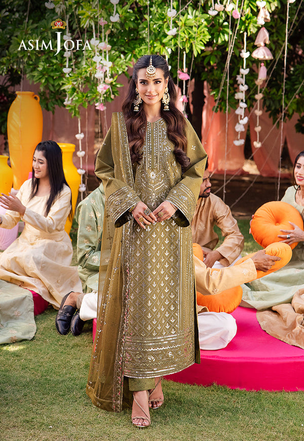 AJMJB-30 EMBROIDERED PAPER COTTON STITCHED 3 PCS