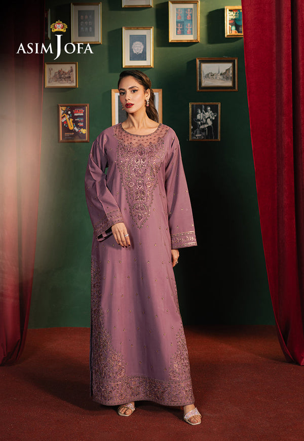 AJPFB-09 EMBROIDERED SILK STITCHED 2 PCS