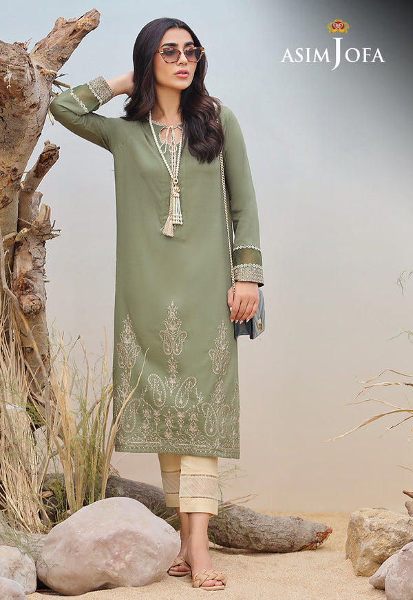 AJWS-06 (1-PC) EMBROIDERED SELF JACQUARD 1 PC