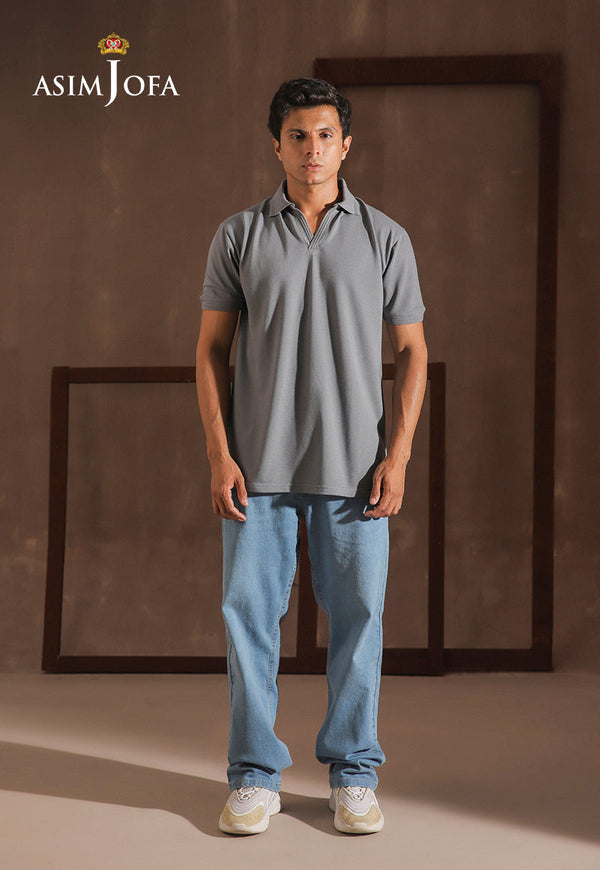 AJMPO-15 ZIPPER POLO T-SHIRT 1 PC
