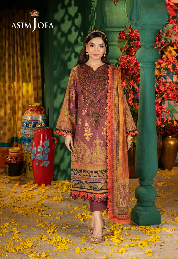 AJRA-04 EMBROIDERED JACQUARD 3 PCS