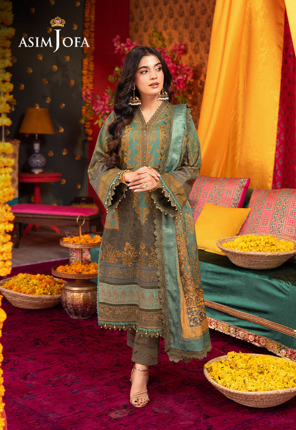 AJRA-06 EMBROIDERED LAWN 3 PCS