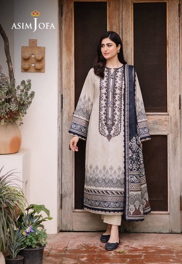 AJBUD-2 PRINTED LAWN 3 PCS